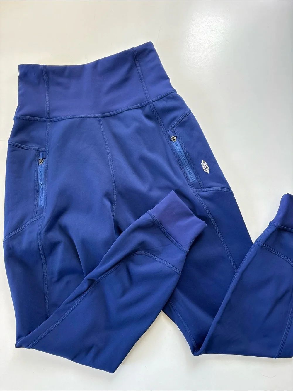 Free People Movement Fleece Lined Blue Leggings XS